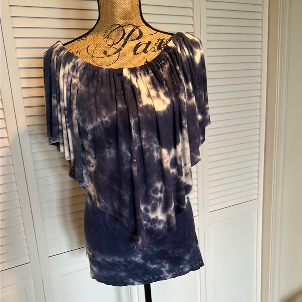 Tie-Dye Off-Shoulder Top